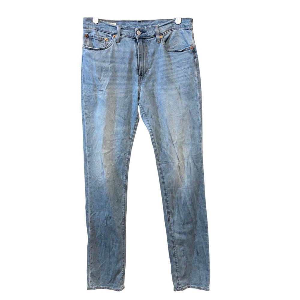 Levis Premium 511 Slim Fit Big E Light‎ Wash Blue Denim Jeans 32x34 04511-5932